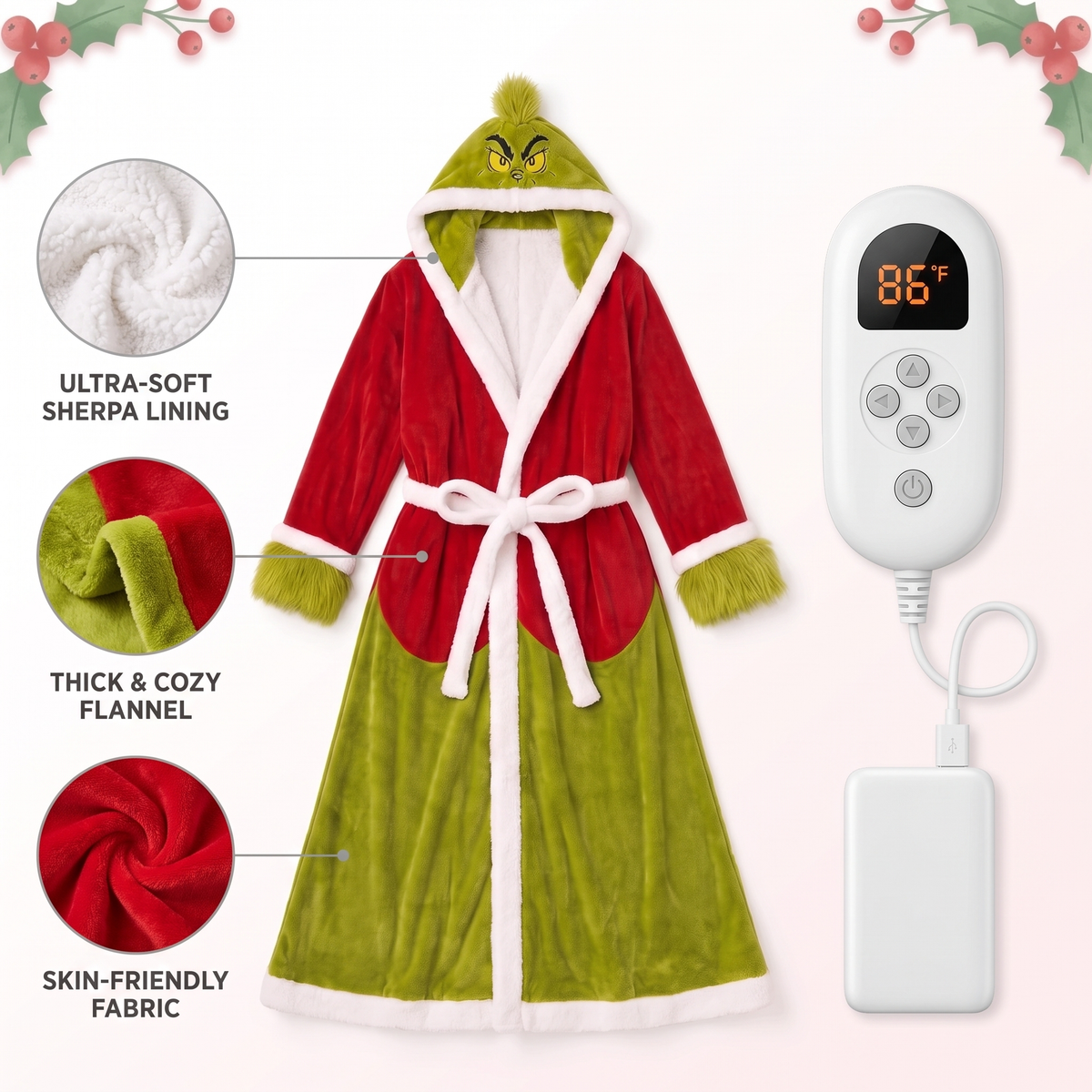 TheCozyGrump™ Heated Robe